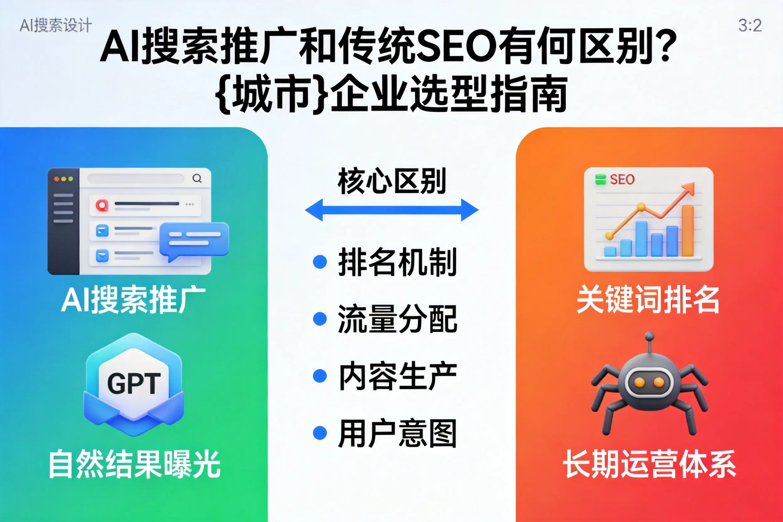 AI搜索推广和传统SEO有何区别?中卫企业选型指南
