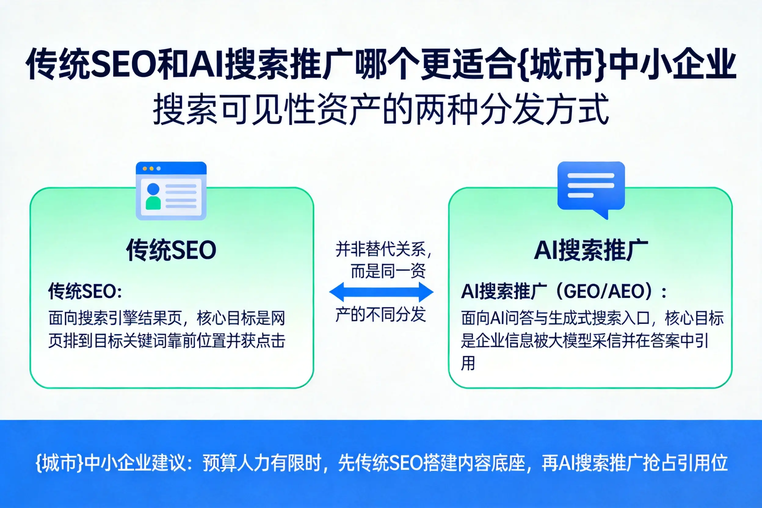 传统SEO和AI搜索推广哪个更适合中卫中小企业