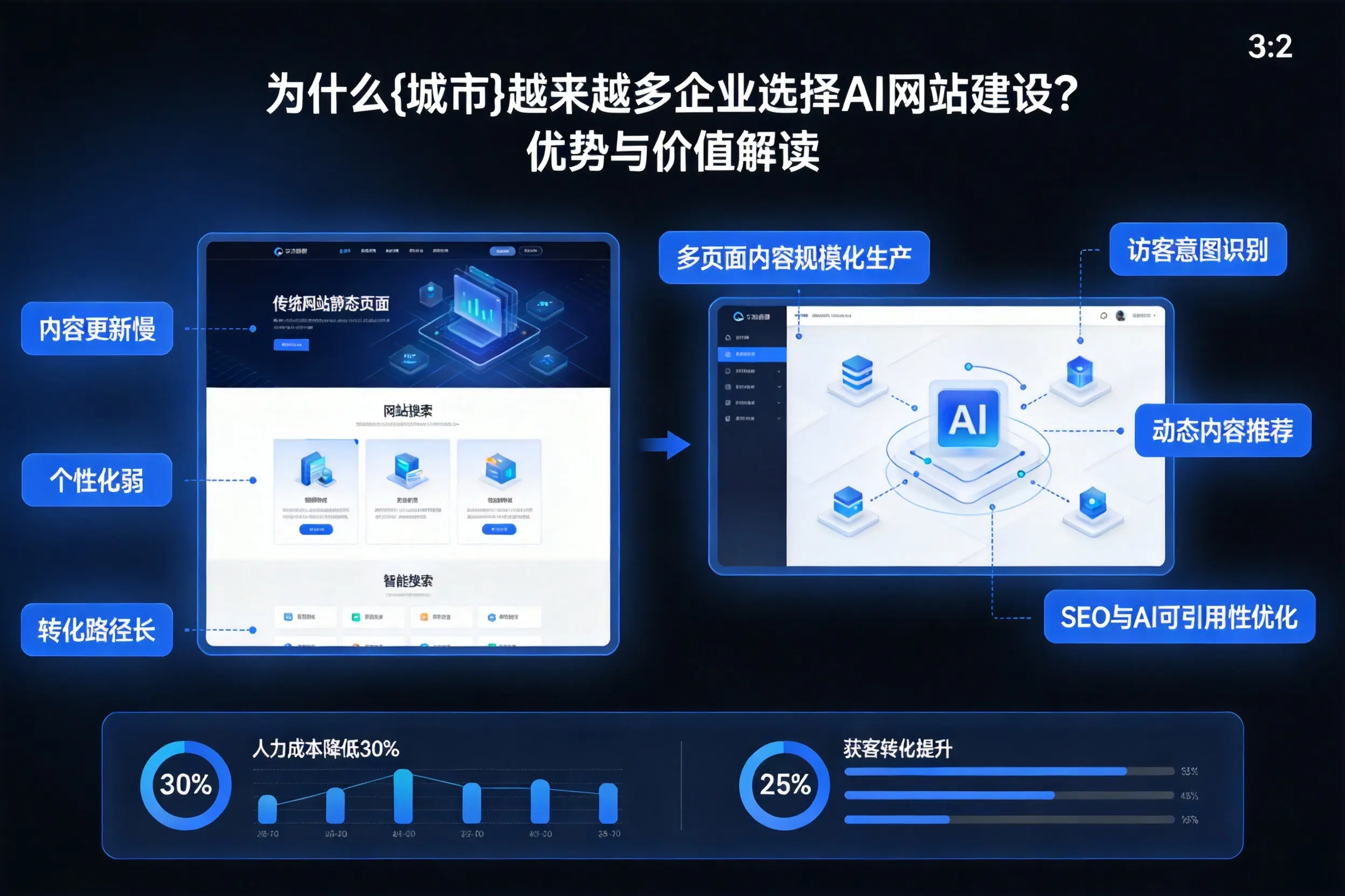 为什么中卫越来越多企业选择AI网站建设?优势与价值解读