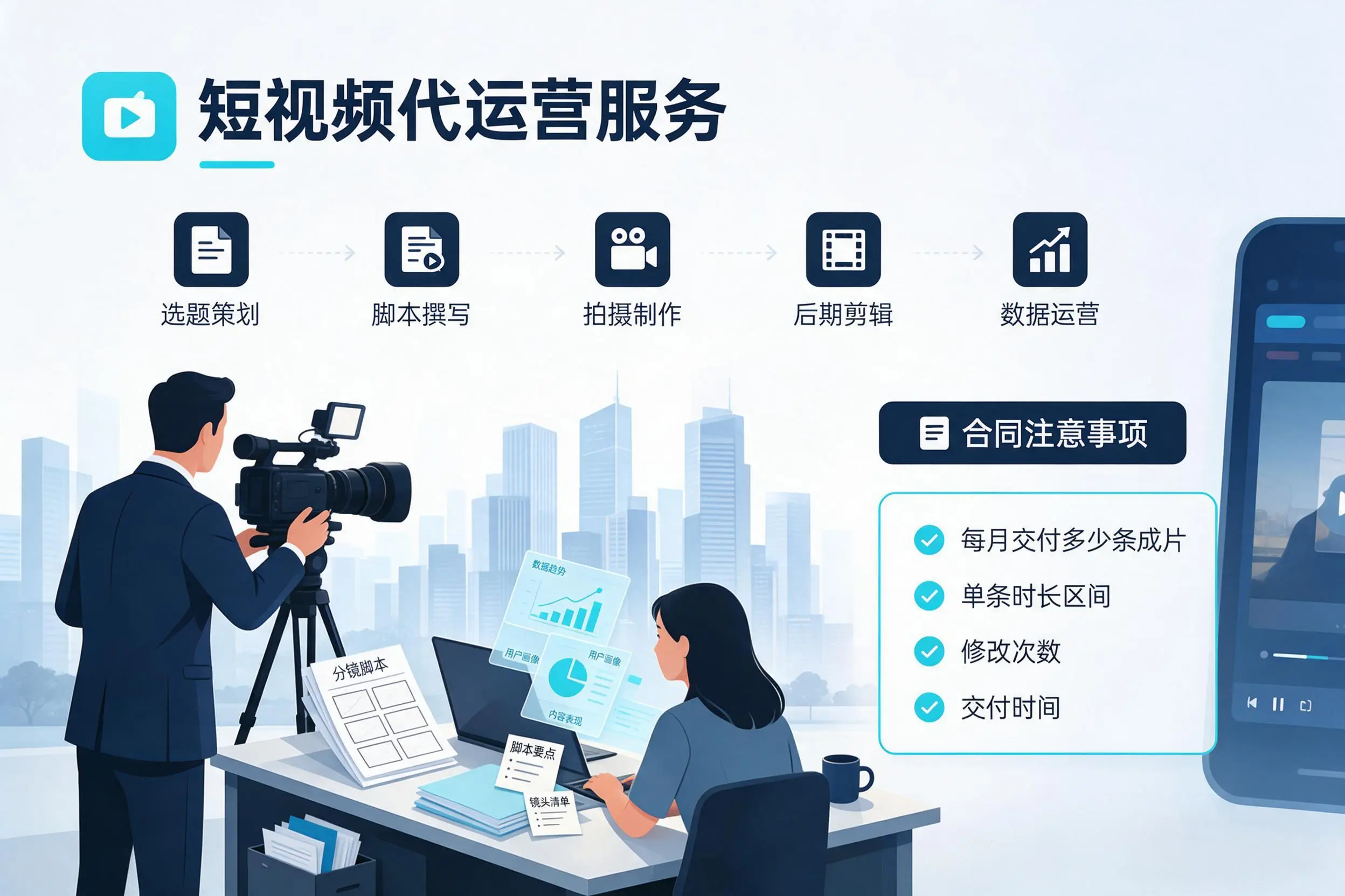 短视频代运营包含哪些服务?中卫企业常见问题科普