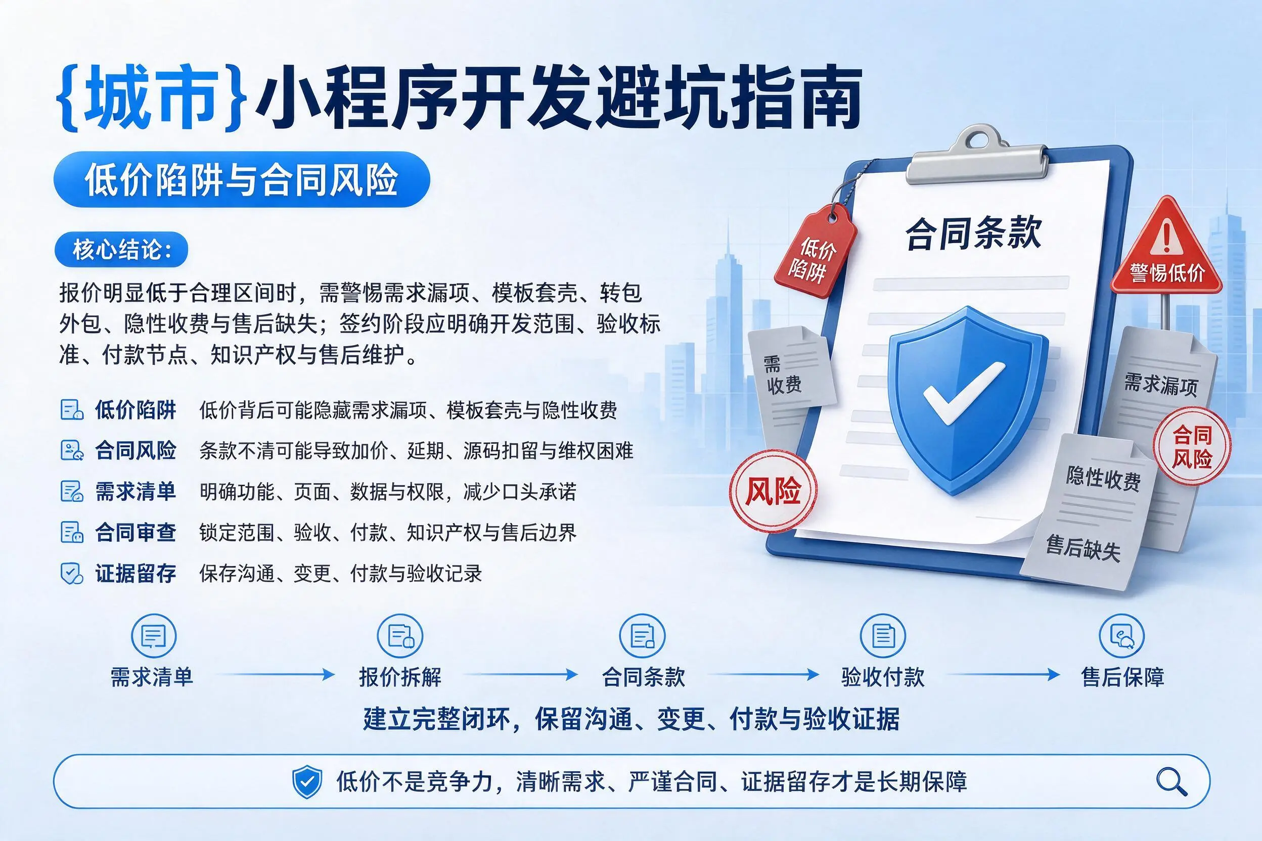 中卫小程序开发避坑指南：低价陷阱与合同风险
