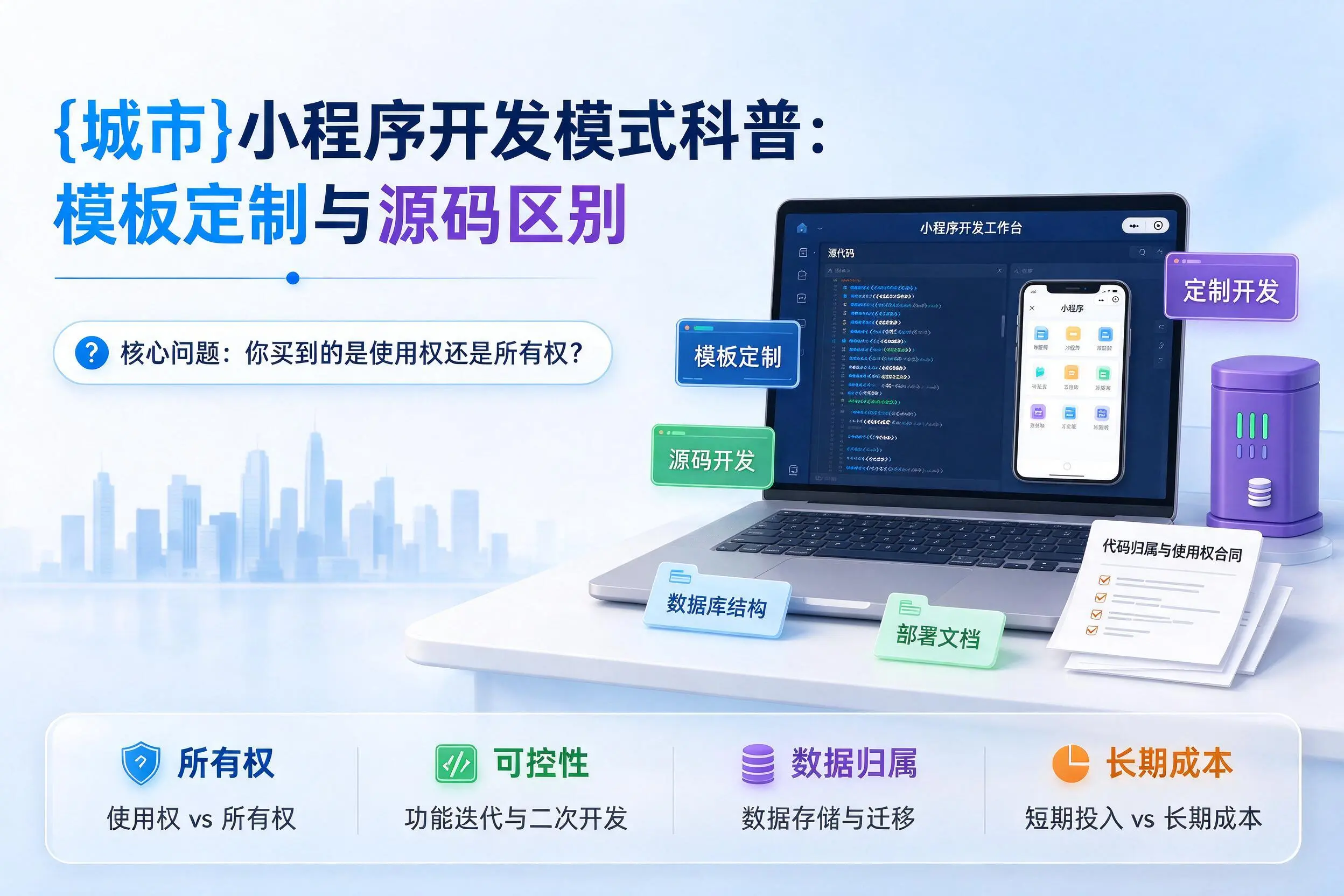 中卫小程序开发模式科普：模板定制与源码区别
