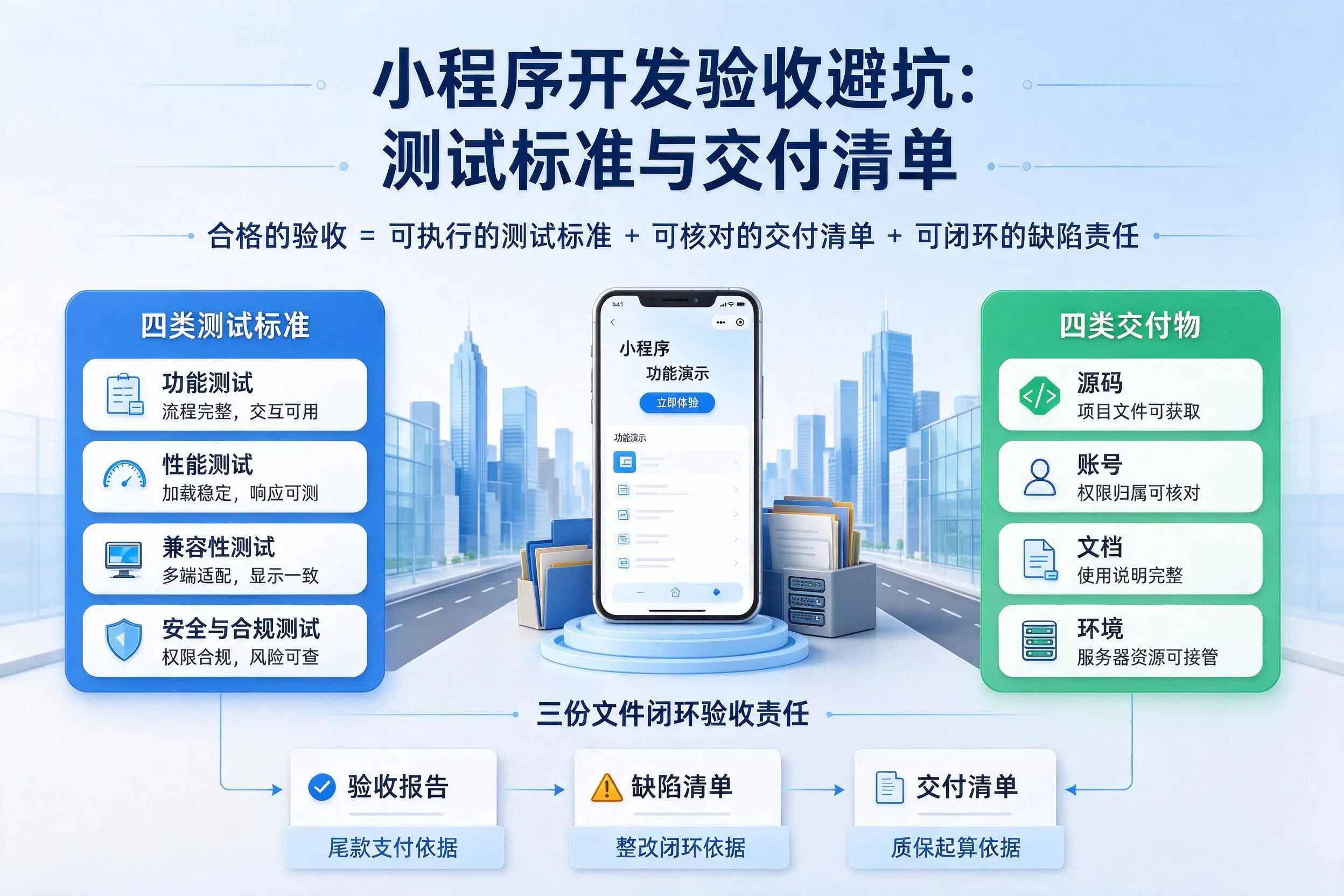中卫小程序开发验收避坑:测试标准与交付清单