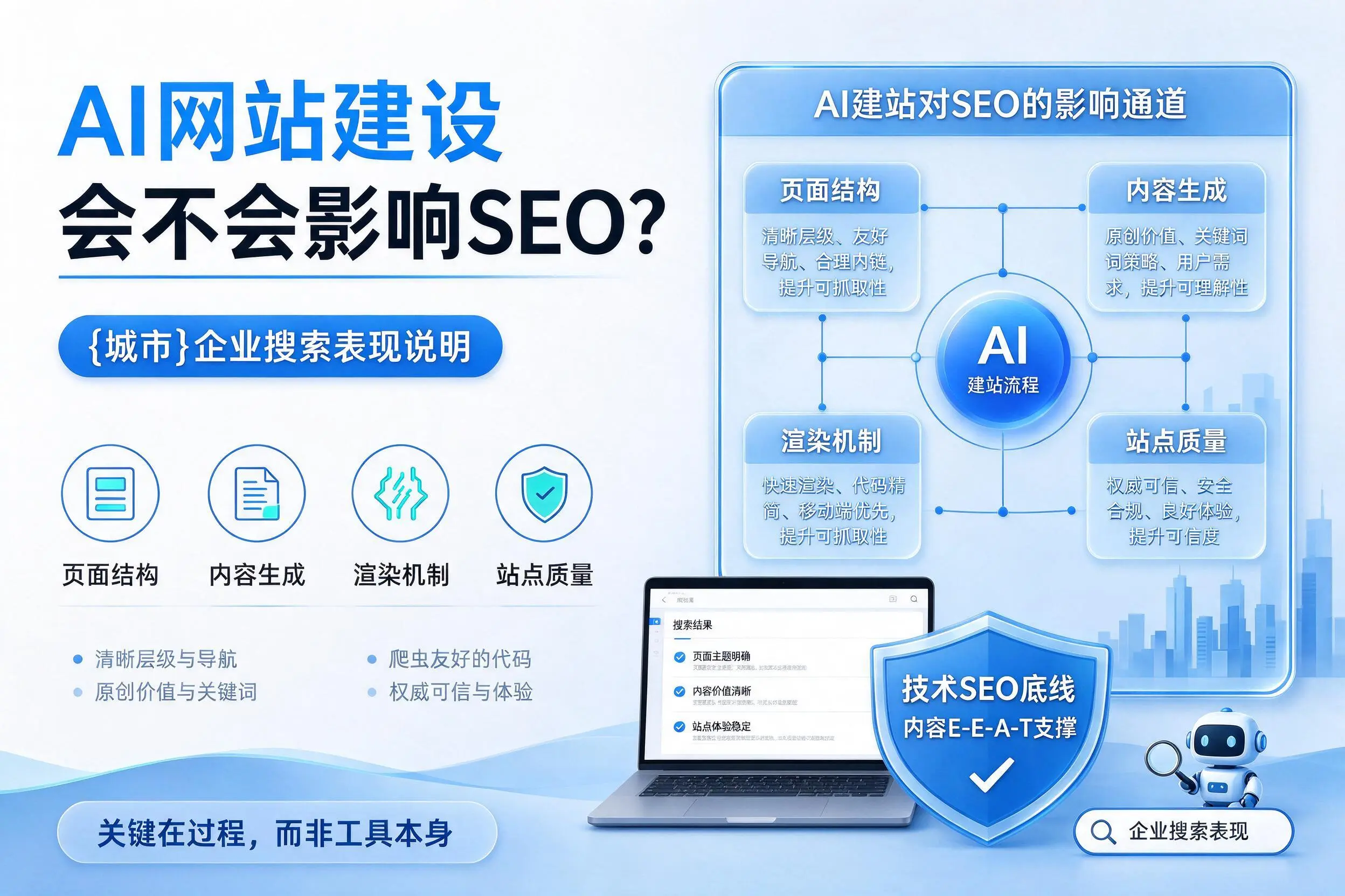 AI网站建设会不会影响SEO?中卫企业搜索表现说明