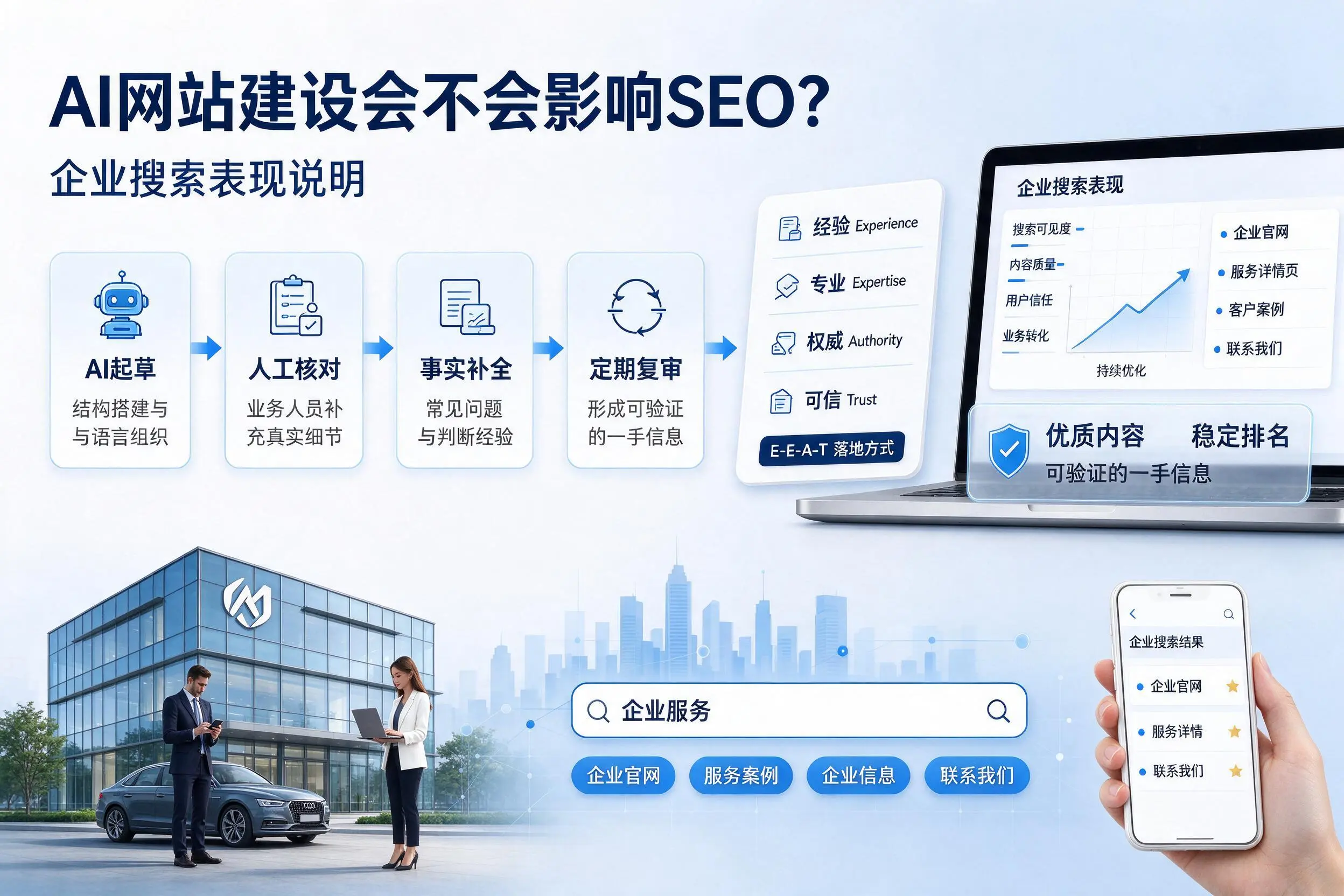 AI网站建设会不会影响SEO?中卫企业搜索表现说明
