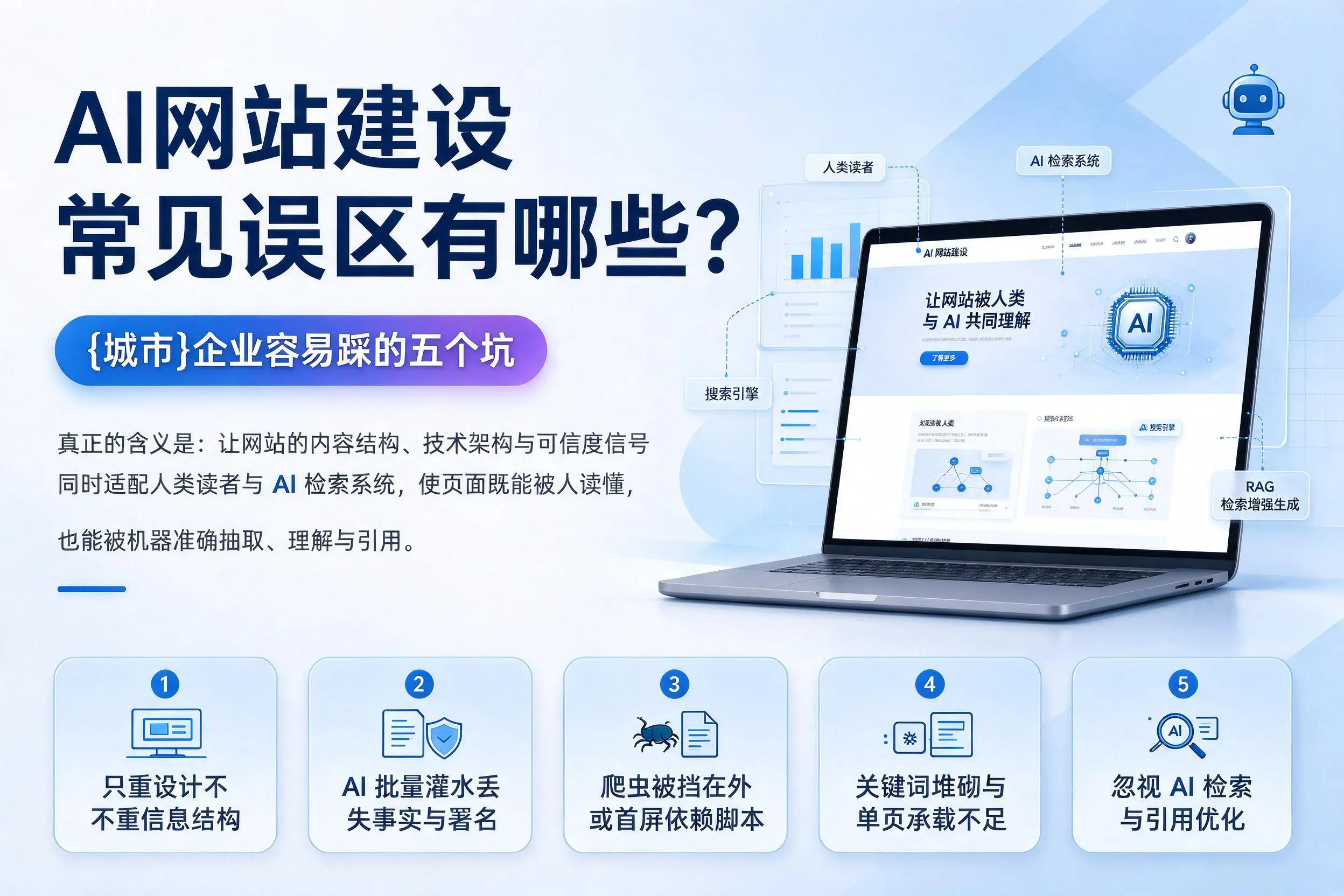 AI网站建设常见误区有哪些?中卫企业容易踩的五个坑