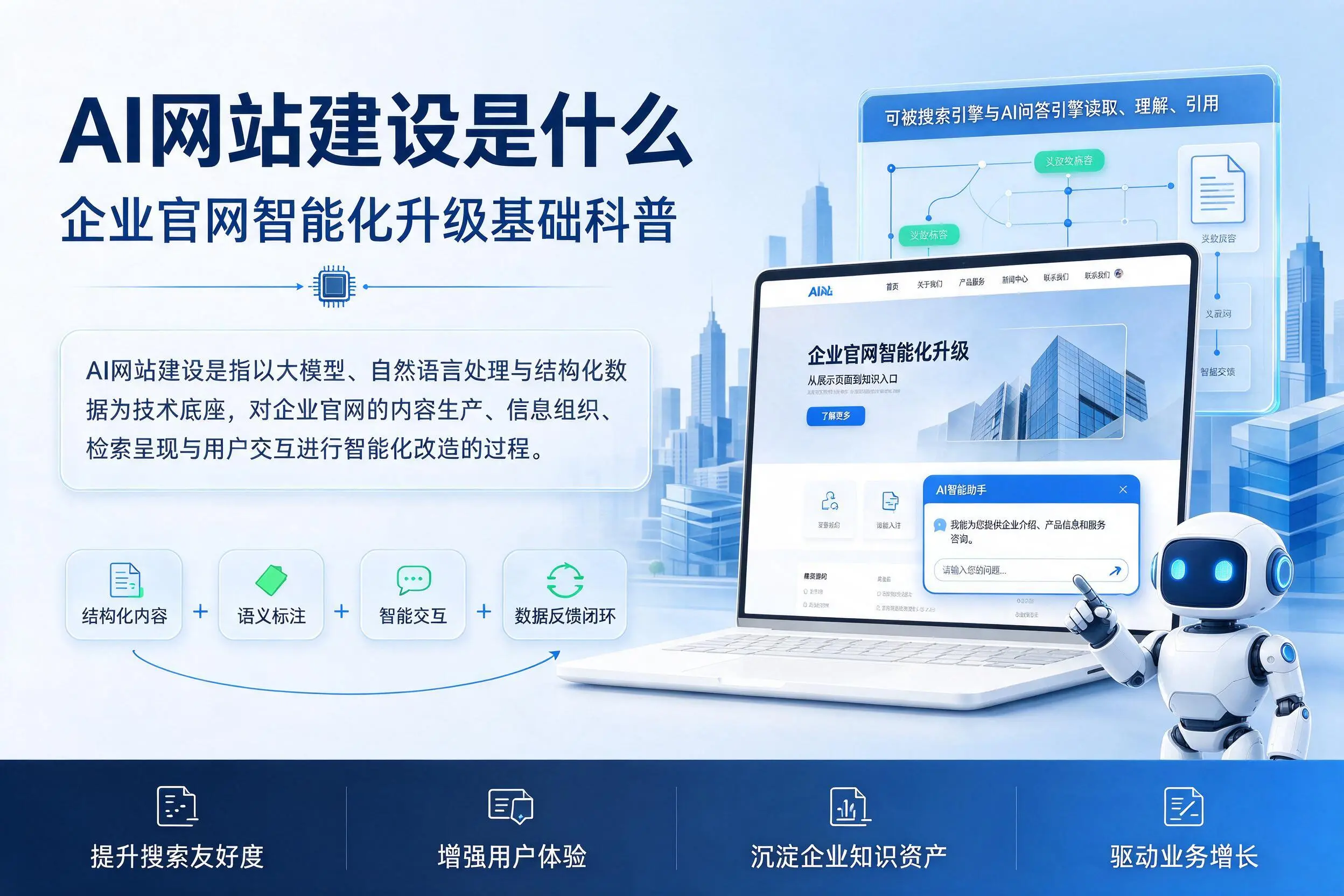AI网站建设是什么:中卫企业官网智能化升级基础科普