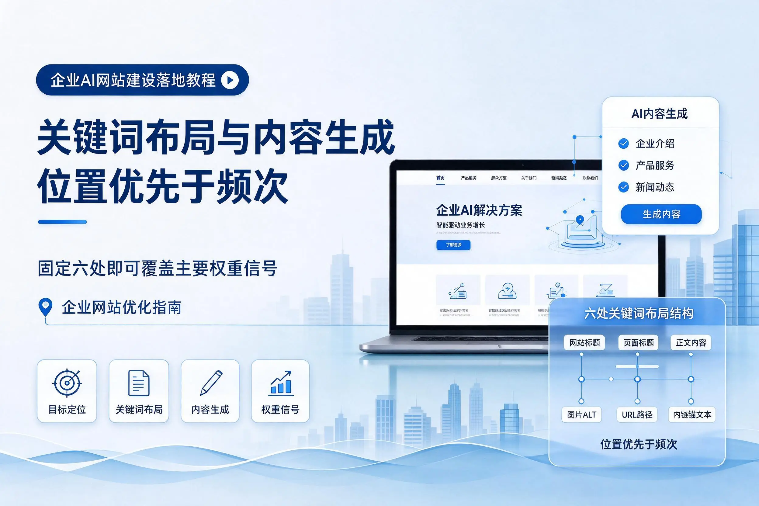 中卫企业AI网站建设落地教程：关键词布局与内容生成
