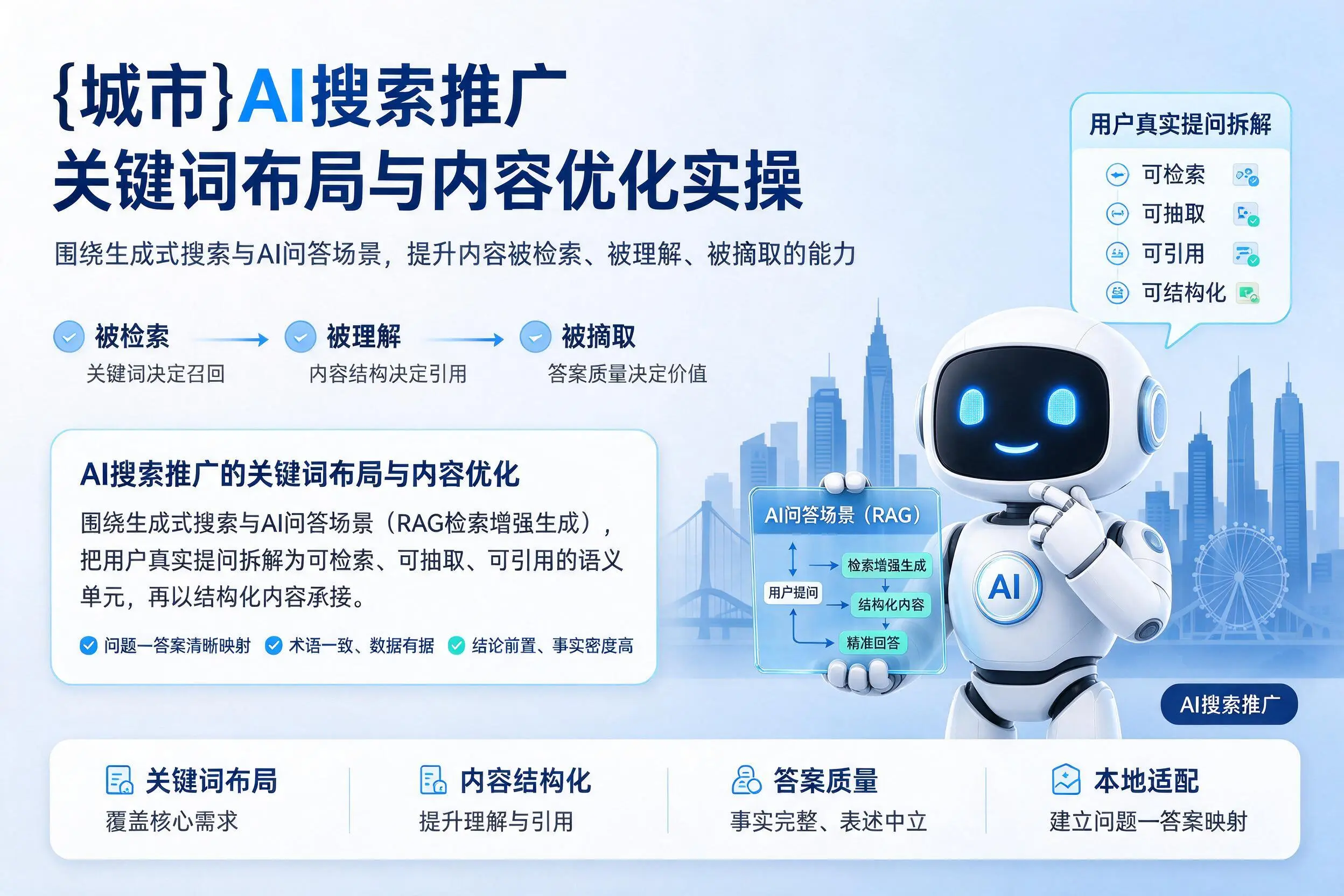 中卫AI搜索推广关键词布局与内容优化实操