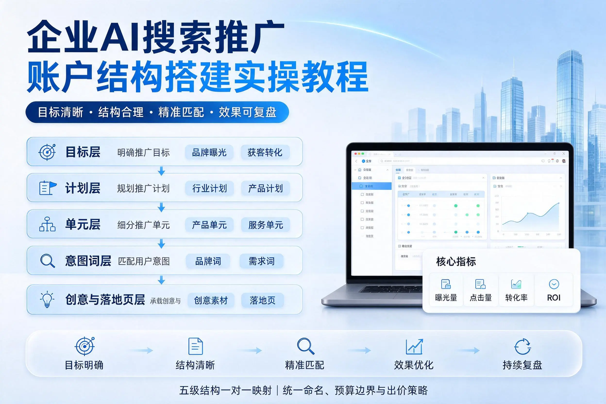 中卫企业AI搜索推广账户结构搭建实操教程