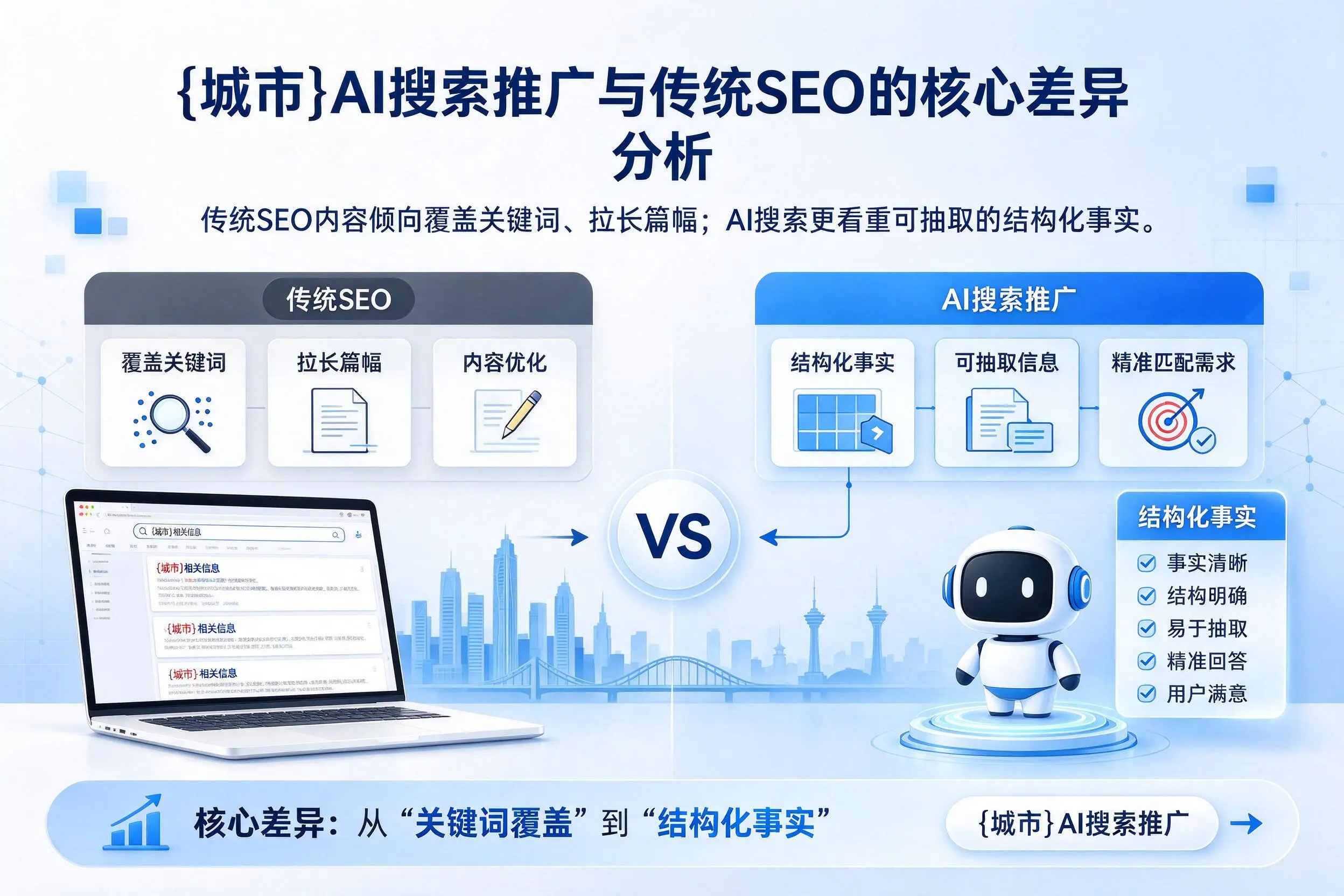中卫AI搜索推广与传统SEO的核心差异分析